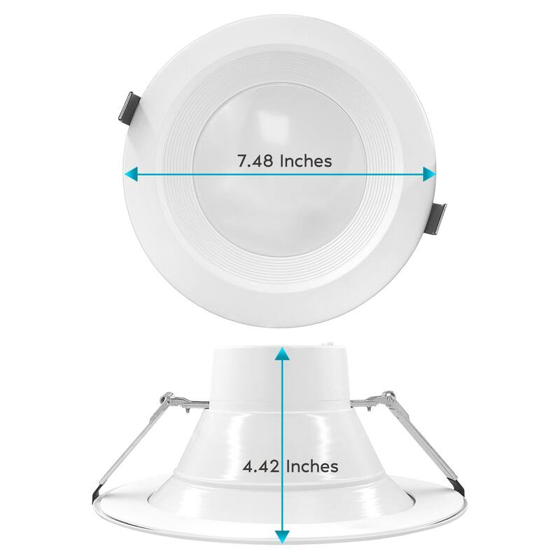 Luxrite 6" Commercial LED Recessed Light, JBox, 3 Color Selectable